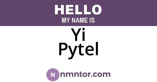 Yi Pytel