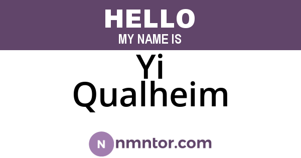 Yi Qualheim