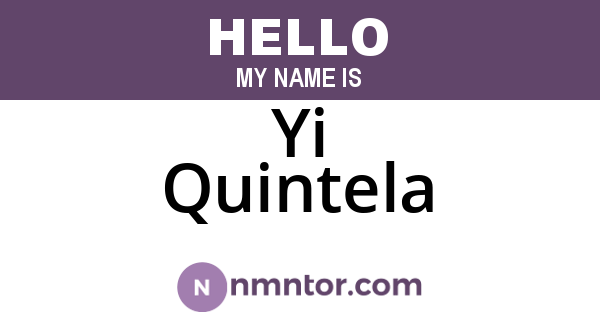 Yi Quintela