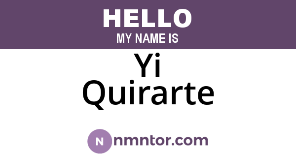 Yi Quirarte