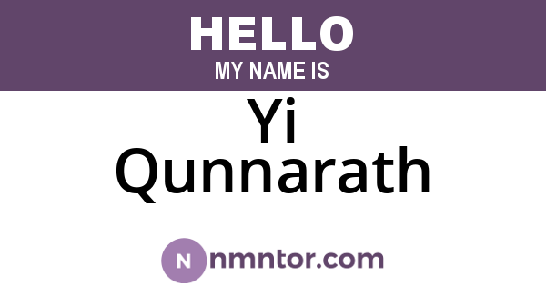 Yi Qunnarath