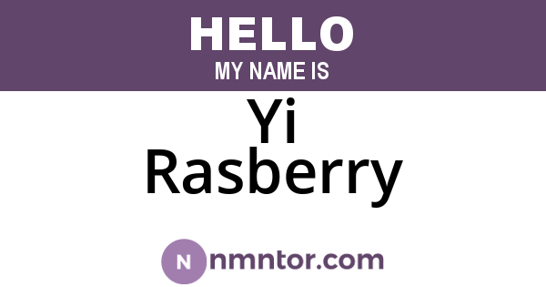 Yi Rasberry