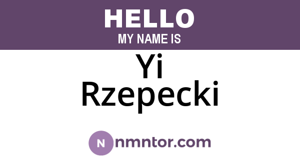 Yi Rzepecki