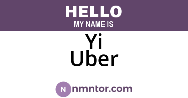 Yi Uber
