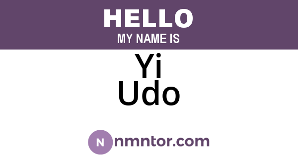 Yi Udo