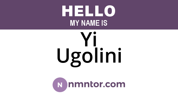 Yi Ugolini