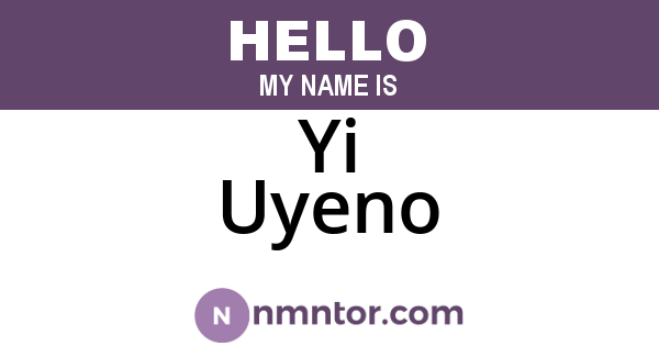 Yi Uyeno