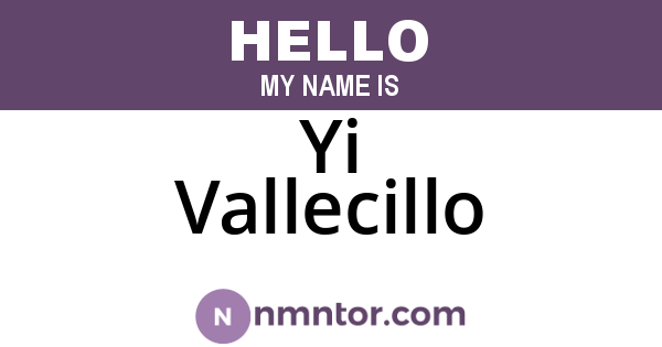 Yi Vallecillo