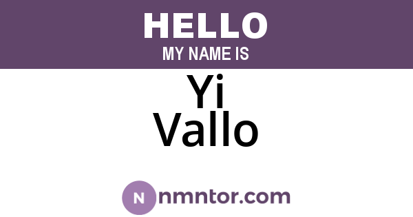 Yi Vallo
