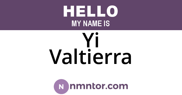 Yi Valtierra