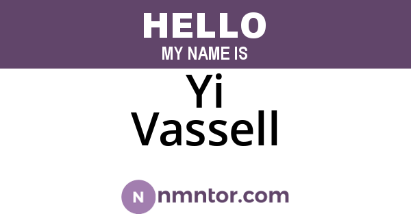 Yi Vassell