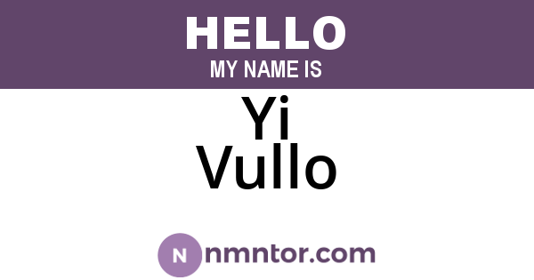 Yi Vullo
