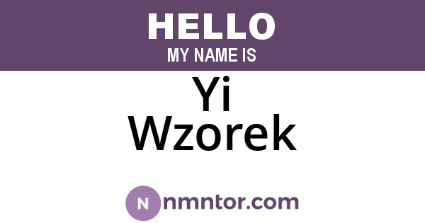 Yi Wzorek