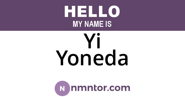 Yi Yoneda