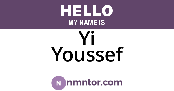 Yi Youssef