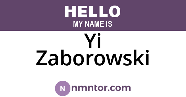 Yi Zaborowski