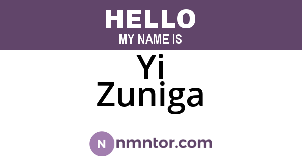 Yi Zuniga