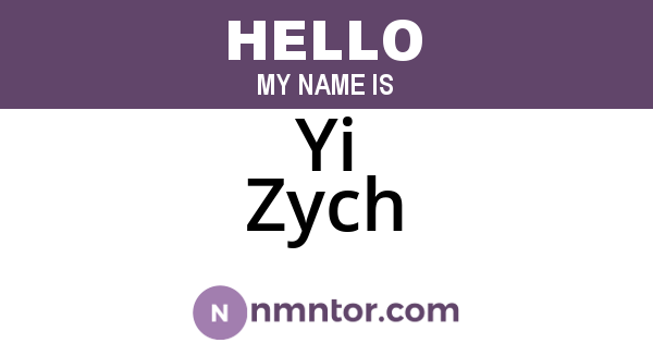 Yi Zych