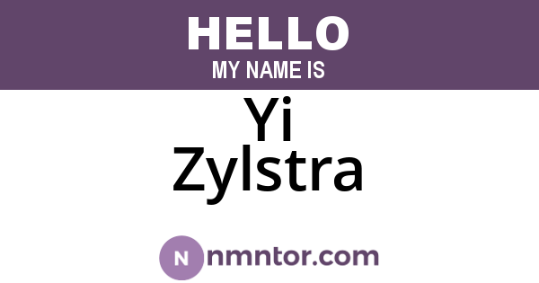 Yi Zylstra