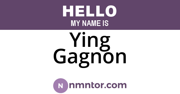 Ying Gagnon