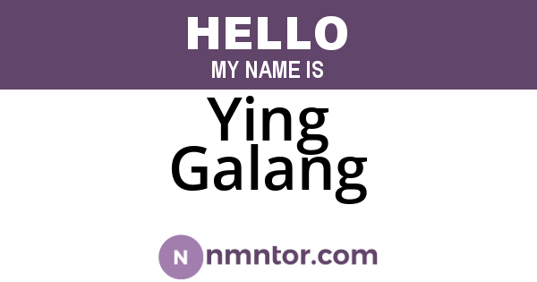 Ying Galang