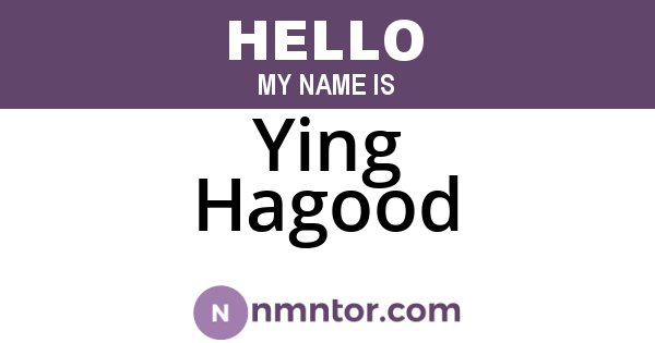 Ying Hagood