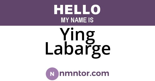 Ying Labarge