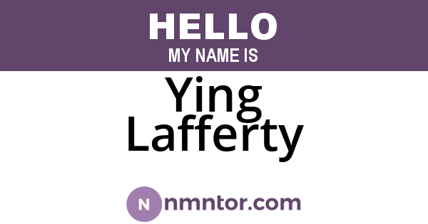 Ying Lafferty