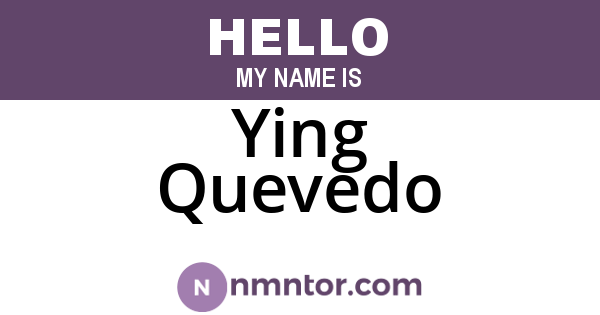 Ying Quevedo