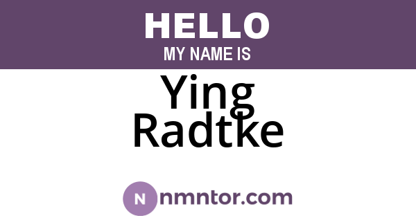 Ying Radtke