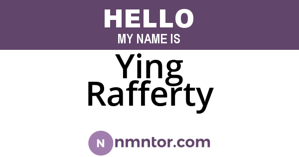 Ying Rafferty