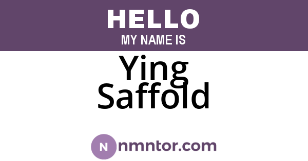 Ying Saffold