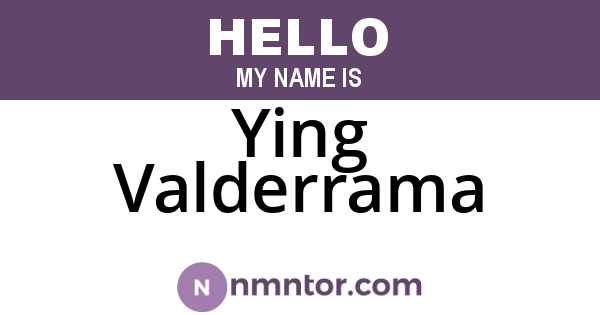 Ying Valderrama