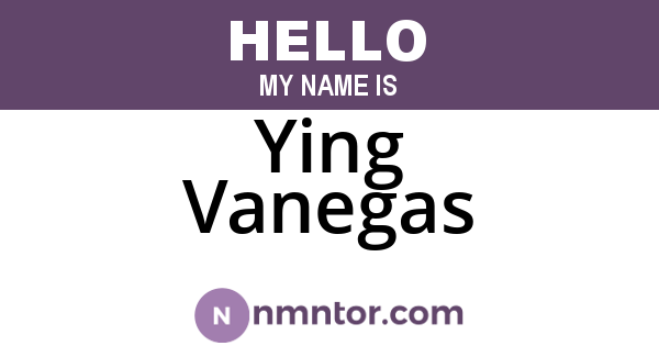 Ying Vanegas