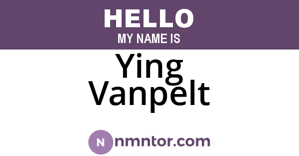 Ying Vanpelt