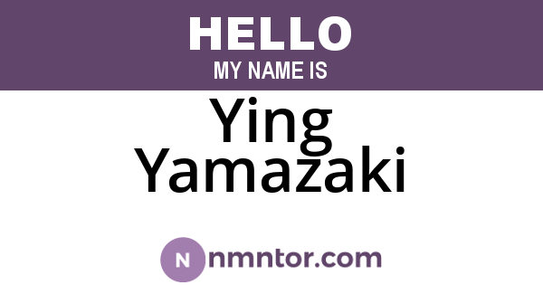 Ying Yamazaki