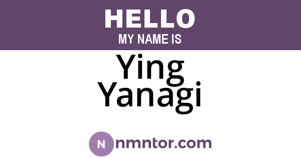 Ying Yanagi