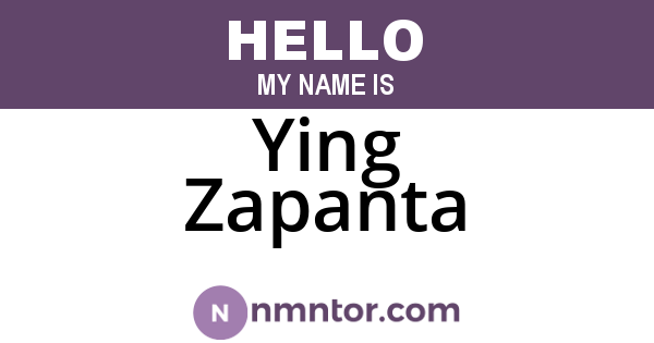 Ying Zapanta