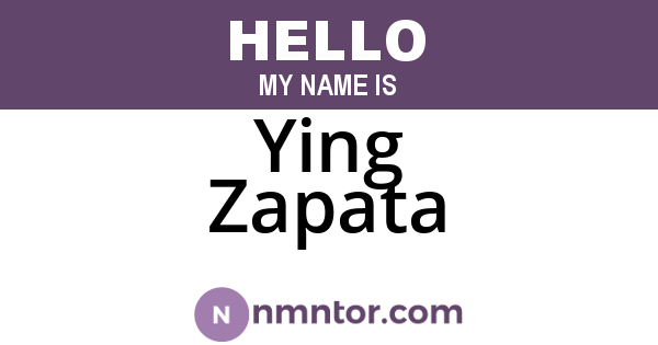 Ying Zapata