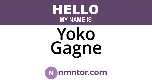 Yoko Gagne