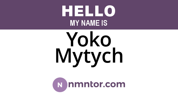 Yoko Mytych