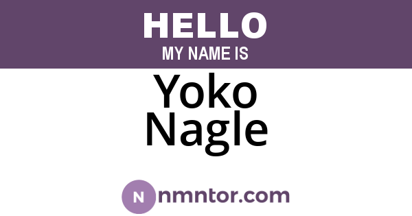 Yoko Nagle