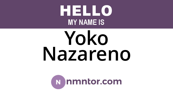 Yoko Nazareno