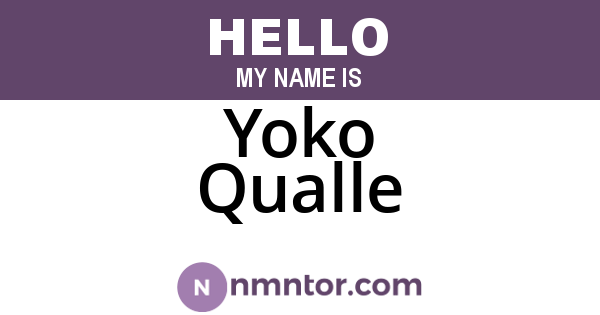Yoko Qualle