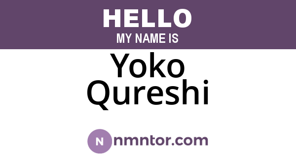 Yoko Qureshi