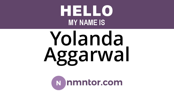 Yolanda Aggarwal