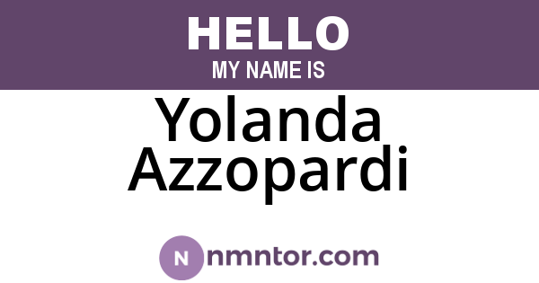 Yolanda Azzopardi