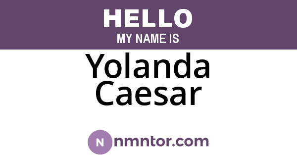 Yolanda Caesar