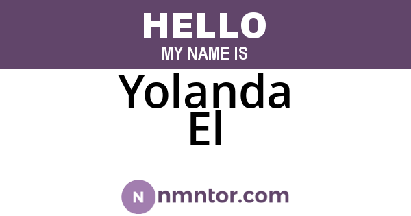 Yolanda El