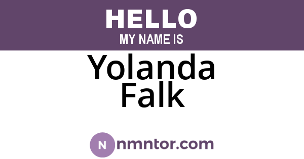 Yolanda Falk